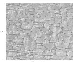 Komar Vliestapete »Digitaldruck Vlies -Stone Wall - Größe 300 x 250 cm« bedruckt glatt Wohnzimmer, Schlafzimmer