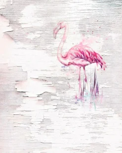Komar Vliestapete »Digitaldruck Vlies -Pink Flamingo - Größe 200 x 250 cm« bedruckt glatt Wohnzimmer, Schlafzimmer