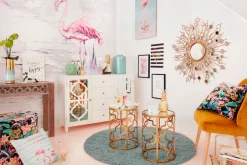 Komar Vliestapete »Digitaldruck Vlies -Pink Flamingo - Größe 200 x 250 cm« bedruckt glatt Wohnzimmer, Schlafzimmer