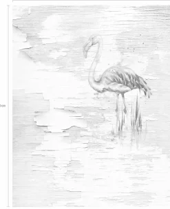 Komar Vliestapete »Digitaldruck Vlies -Pink Flamingo - Größe 200 x 250 cm« bedruckt glatt Wohnzimmer, Schlafzimmer