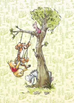 Komar Vliestapete »Digitaldruck Vlies -Winnie the Pooh in the Wood - Größe 200 x 280 cm« bedruckt glatt Kinderzimmer