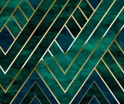 Komar Vliestapete »Digitaldruck Vlies -Artdeco - Größe 300 x 250 cm« bedruckt glatt Wohnzimmer, Schlafzimmer
