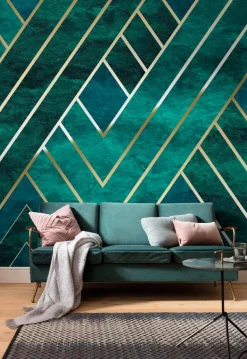 Komar Vliestapete »Digitaldruck Vlies -Artdeco - Größe 300 x 250 cm« bedruckt glatt Wohnzimmer, Schlafzimmer