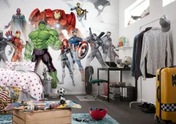 Komar Vliestapete »Digitaldruck Vlies -Avengers Unite - Größe 500 x 280 cm« bedruckt glatt Kinderzimmer