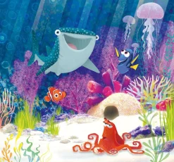 Komar Vliestapete »Digitaldruck Vlies -Dory Aqua Party - Größe 300 x 280 cm« bedruckt glatt Kinderzimmer