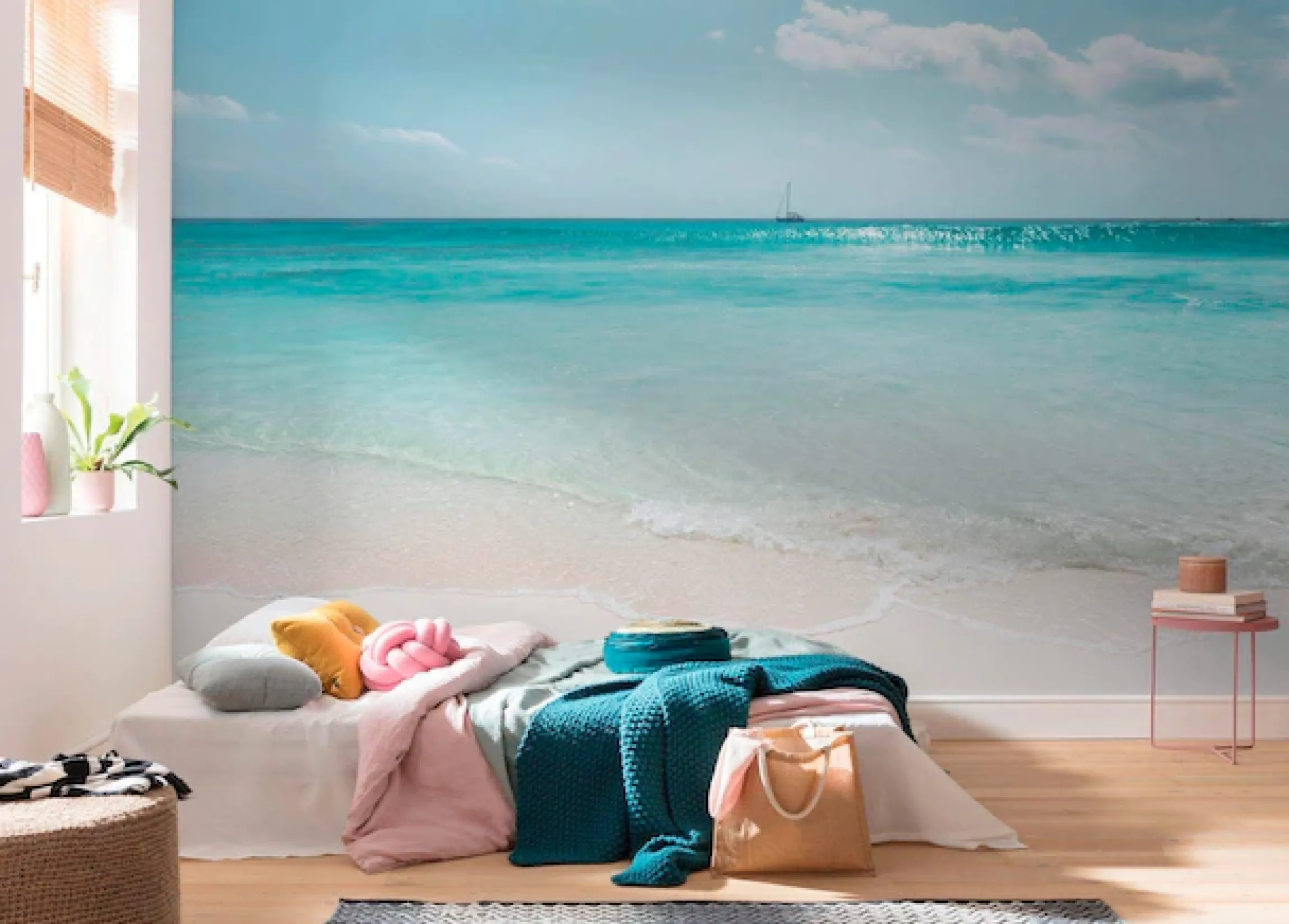 Komar Vliestapete »Digitaldruck Vlies -Azur Ozean - Größe 400 x 250 cm« bedruckt glatt Wohnzimmer, Schlafzimmer