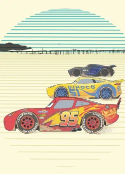 Komar Vliestapete »Digitaldruck Vlies -Cars Stream Lines - Größe 200 x 280 cm« bedruckt glatt Kinderzimmer