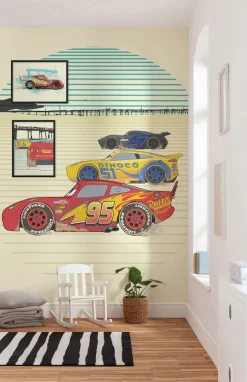 Komar Vliestapete »Digitaldruck Vlies -Cars Stream Lines - Größe 200 x 280 cm« bedruckt glatt Kinderzimmer