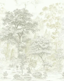 Komar Vliestapete »Digitaldruck Vlies -Noble Trees - Größe 200 x 250 cm« bedruckt glatt Wohnzimmer, Schlafzimmer