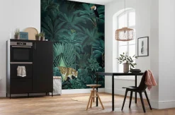 Komar Vliestapete »Digitaldruck Vlies -Jungle Night - Größe 200 x 250 cm« bedruckt glatt Wohnzimmer, Schlafzimmer