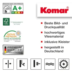 Komar Vliestapete »Digitaldruck Vlies -Rainforest Mist - Größe 350 x 250 cm« bedruckt glatt Wohnzimmer, Schlafzimmer