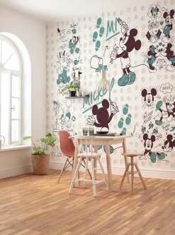 Komar Vliestapete »Digitaldruck Vlies -Mickey and Friends - Größe 350 x 280 cm« bedruckt glatt Kinderzimmer