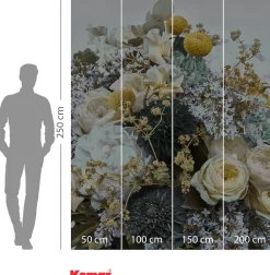 Komar Vliestapete »Digitaldruck Vlies -Gentle Bloom - Größe 200 x 250 cm« bedruckt glatt Wohnzimmer, Schlafzimmer