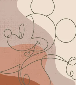 Komar Vliestapete »Digitaldruck Vlies -Mickey Line Drawing - Größe 250 x 280 cm« bedruckt glatt Kinderzimmer