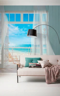 Komar Vliestapete »Digitaldruck Vlies -Malibu - Größe 300 x 250 cm« bedruckt glatt Wohnzimmer, Schlafzimmer
