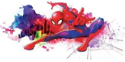 Komar Vliestapete »Digitaldruck Vlies -Spider-Man Graffiti Art - Größe 300 x 150 cm« bedruckt glatt Kinderzimmer