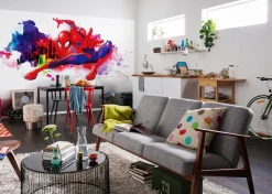 Komar Vliestapete »Digitaldruck Vlies -Spider-Man Graffiti Art - Größe 300 x 150 cm« bedruckt glatt Kinderzimmer