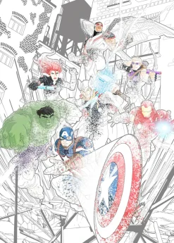 Komar Vliestapete »Digitaldruck Vlies -Avengers Attack - Größe 200 x 280 cm« bedruckt glatt Kinderzimmer