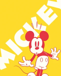 Komar Vliestapete »Digitaldruck Vlies -Mickey Contrast - Größe 200 x 250 cm« bedruckt glatt Kinderzimmer