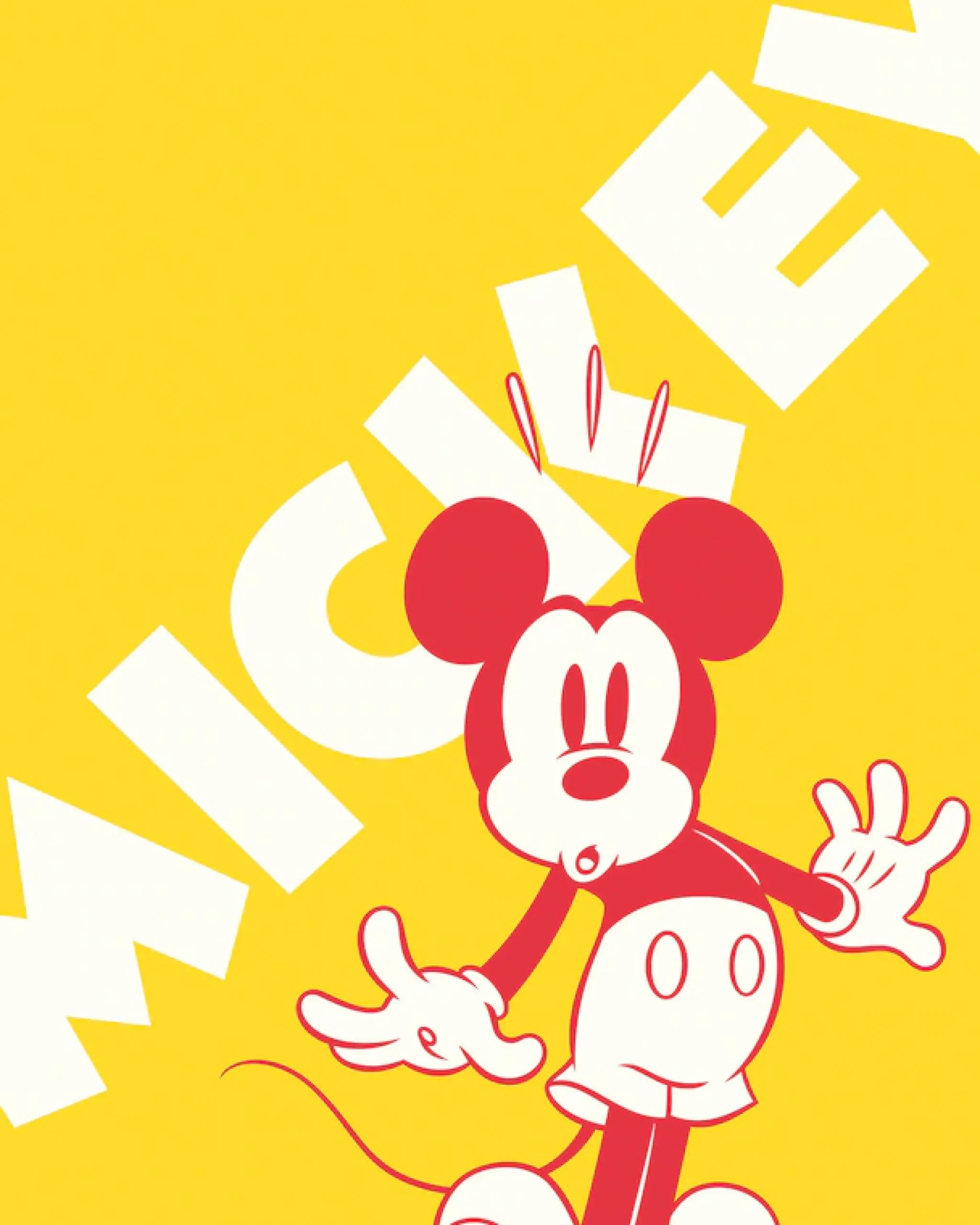 Komar Vliestapete »Digitaldruck Vlies -Mickey Contrast - Größe 200 x 250 cm« bedruckt glatt Kinderzimmer