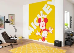 Komar Vliestapete »Digitaldruck Vlies -Mickey Contrast - Größe 200 x 250 cm« bedruckt glatt Kinderzimmer
