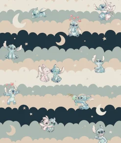 Komar Vliestapete »Disney Lilo and Stitch Cozy Clouds« bedruckt glatt Rolle mit 212 x 250 cm