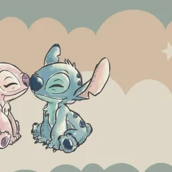 Komar Vliestapete »Disney Lilo and Stitch Cozy Clouds« bedruckt glatt Rolle mit 212 x 250 cm
