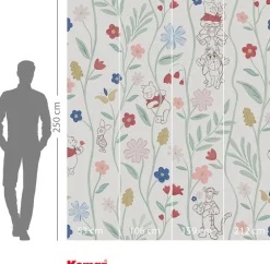 Komar Vliestapete »Disney Winnie the Pooh Blossom Friends« bedruckt glatt Rolle mit 212 x 250 cm