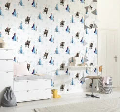 Komar Vliestapete »Frozen Circles« bedruckt glatt Rolle mit 53 x 1005 cm