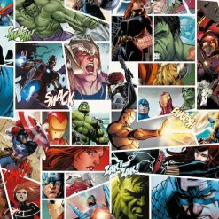 Komar Vliestapete »Marvel Comic Panel« bedruckt glatt Rolle mit 53 x 1005 cm