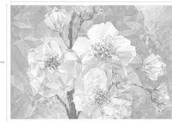 Komar Vliestapete »Vlies- Blooming Gems - Größe 368 x 248 cm« bedruckt glatt Wohnzimmer, Schlafzimmer