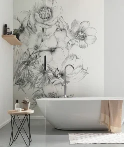Komar Vliestapete »Vlies- Embroidery - Größe 184 x 248 cm« bedruckt glatt Wohnzimmer, Schlafzimmer