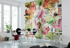 Komar Vliestapete »Vlies- Lotus - Größe 368 x 248 cm« bedruckt glatt Wohnzimmer, Schlafzimmer