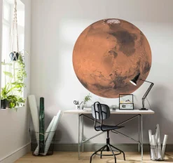 Komar Vliestapete »Vlies selbstklebend - Mars - Größe 125 x 125 cm« bedruckt glatt Wohnzimmer, Schlafzimmer