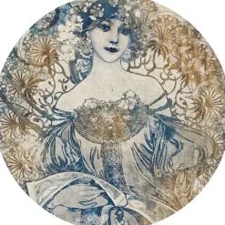 Komar Vliestapete »Vlies selbstklebend - Goddess - Größe 125 x 125 cm« bedruckt glatt Wohnzimmer, Schlafzimmer