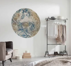 Komar Vliestapete »Vlies selbstklebend - Goddess - Größe 125 x 125 cm« bedruckt glatt Wohnzimmer, Schlafzimmer