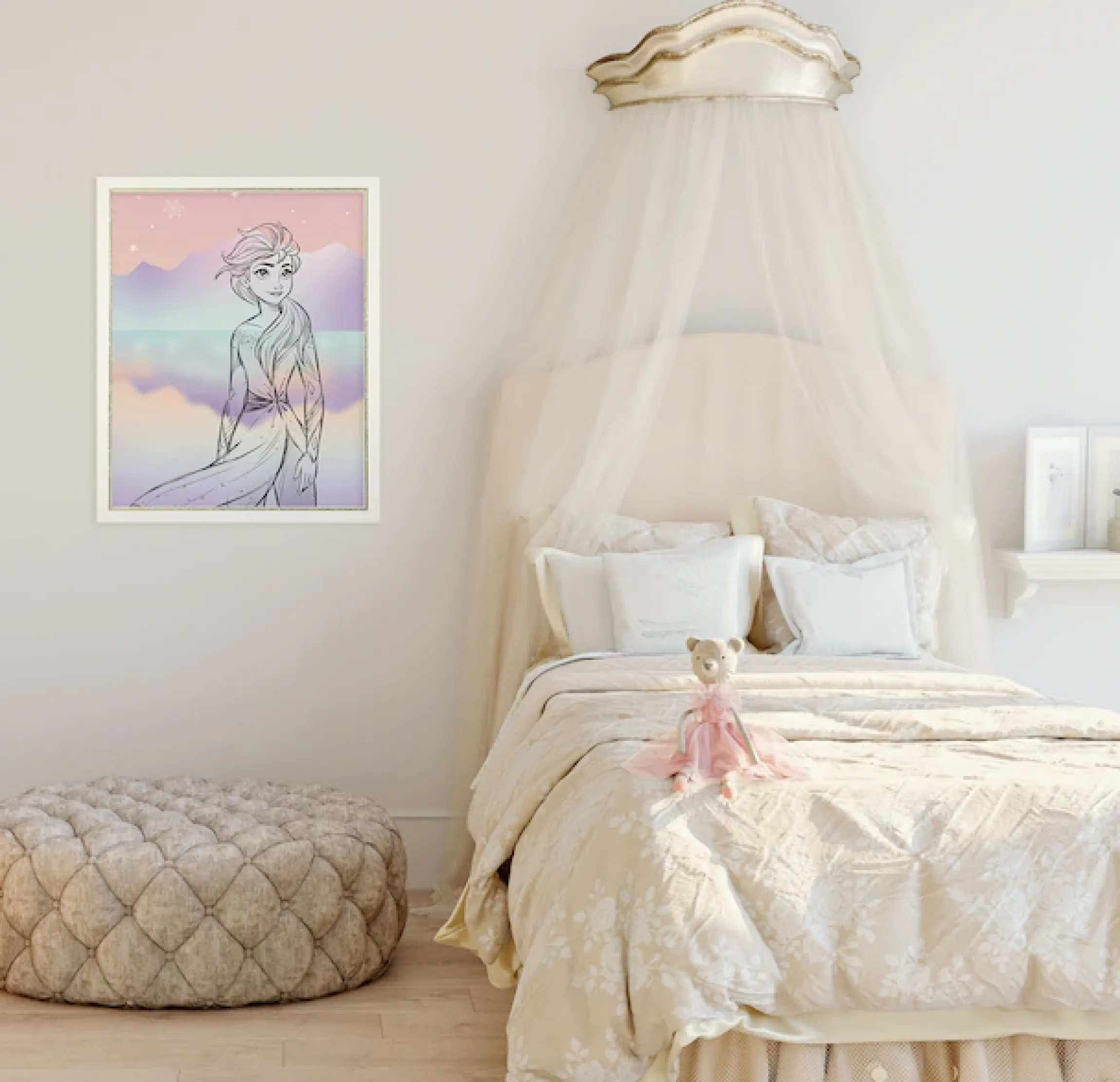 Komar Wandbild »Disney Frozen Pastell Lights« Disney Set, 1 Stk. tlg. 40 x 50 cm (Breite x Höhe) - Kinderzimmer, Dekoration