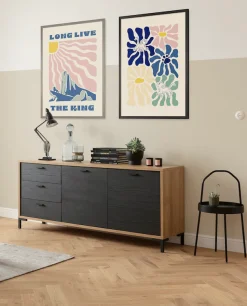 Komar Wandbild »Disney The Lion King Between Flowers« Disney Set, 1 Stk. tlg. 30 x 40 cm (Breite x Höhe) - Kinderzimmer, Dekoration