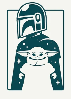 Komar Wandbild »Mandalorian The Child and Father« Disney | Star Wars 1 Stk. tlg. Kinderzimmer, Schlafzimmer, Wohnzimmer