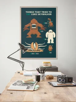 Komar Wandbild »Star Wars Hungry Monsters« Disney Set, 1 Stk. tlg. 30 x 40 cm (Breite x Höhe) - Kinderzimmer, Dekoration