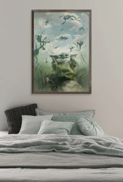 Komar Wandbild »Star Wars The Mandalorian Grogu Frogs« Disney Set, 1 Stk. tlg. 30 x 40 cm (Breite x Höhe) - Kinderzimmer, Dekoration
