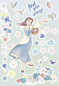 Komar Wandtattoo »Belle find your Wings - Größe 50 x 70 cm« selbstklebend, Wandsticker, Kinderzimmer