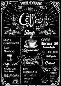 Komar Wandtattoo »Coffeeshop - Größe 50 x 70 cm« selbstklebend, Wandsticker