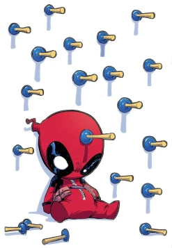 Komar Wandtattoo »Deadpool Shootout - Größe 50 x 70 cm« selbstklebend, Wandsticker, Kinderzimmer