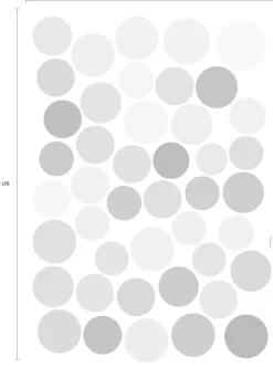 Komar Wandtattoo »Dots - Größe 50 x 70 cm« selbstklebend, Wandsticker