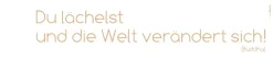 Komar Wandtattoo »Du lächelst... - Größe 14 x 70 cm« selbstklebend, Wandsticker