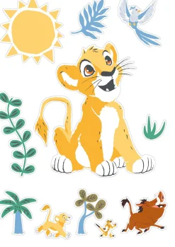 Komar Wandtattoo »Lion King Faraway Oasis - Größe 50 x 70 cm« selbstklebend, Wandsticker, Kinderzimmer