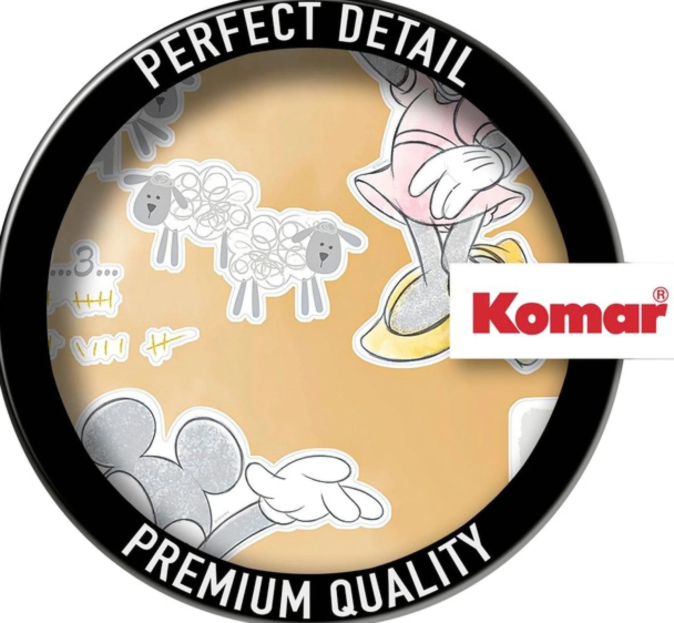 Komar Wandtattoo »Mickey Counting Sheeps - Größe 50 x 70 cm« selbstklebend, Wandsticker, Kinderzimmer