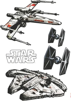 Komar Wandtattoo »Star Wars Spaceships - Größe 100 x 70 cm« selbstklebend, Wandsticker, Kinderzimmer