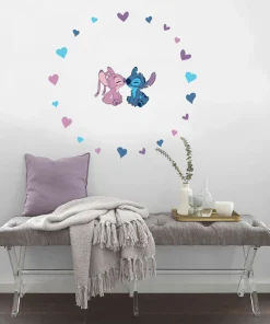 Komar Wandtattoo »Stitch and Angel Cutie - Größe 50 x 70 cm« selbstklebend, Wandsticker, Kinderzimmer